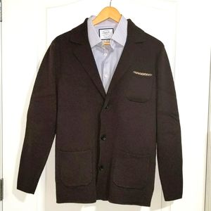 John Henric Brown Knit Blazer